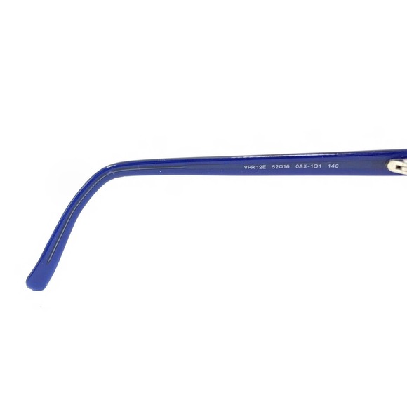 PRADA VPR12E 0AX-1O1 Transparent Blue Eyeglasses Frames 52-16 140 Italy Designer - Picture 10 of 12